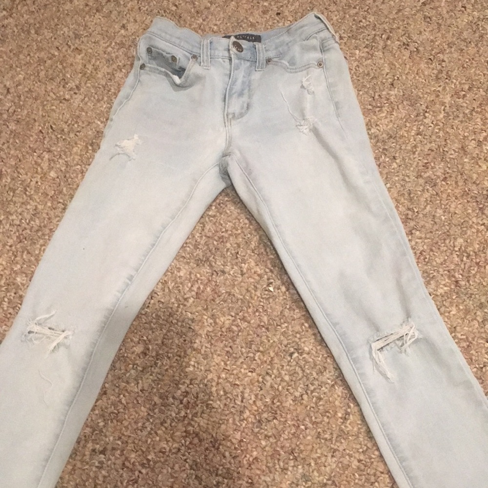 Aeropostale High Waisted Ripped Jeans